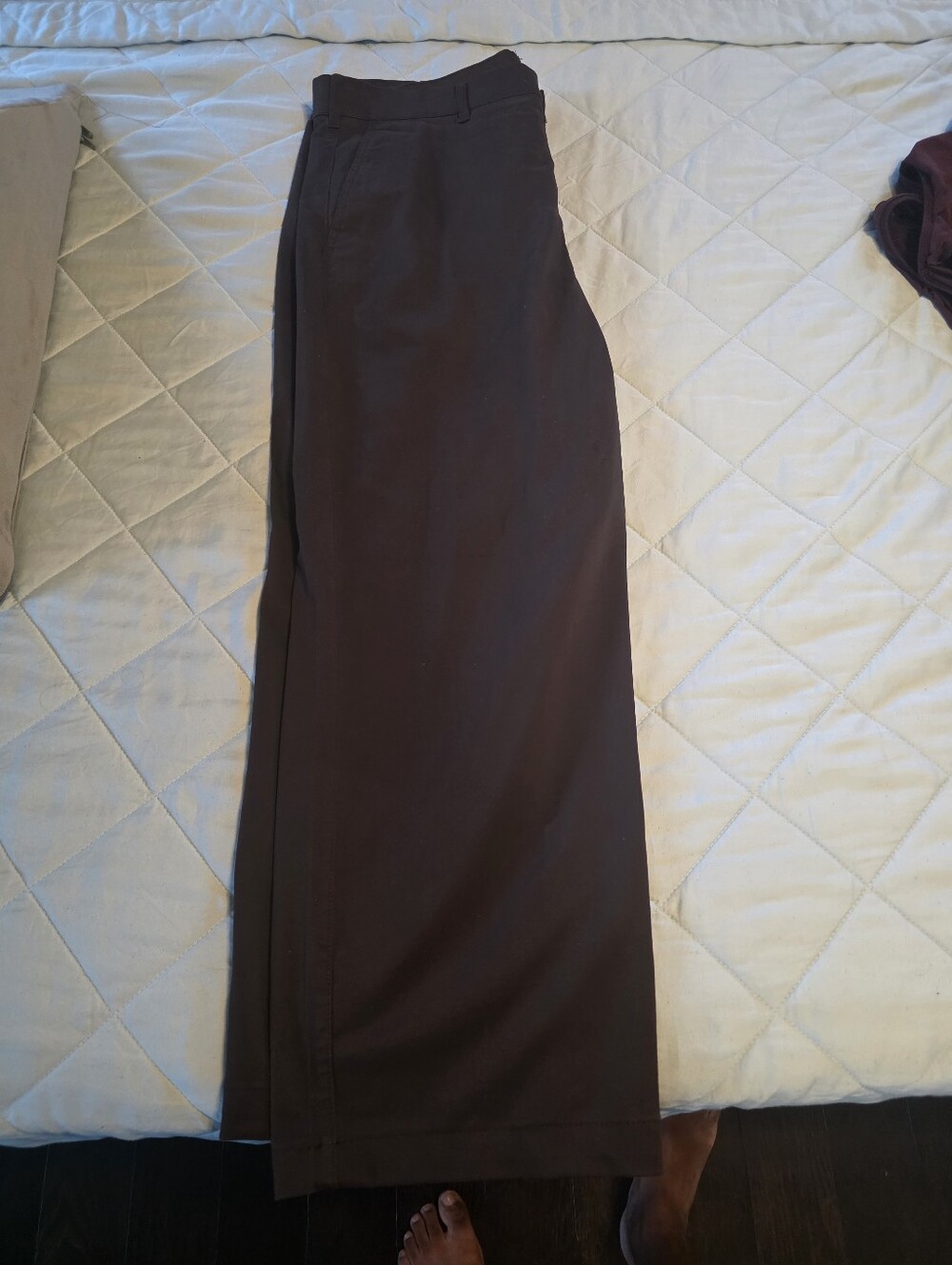 ​RW&CO. Men's Dark Brown Straight Fit Pants | Size 34x30 (Hemmed) | Lightly Worn